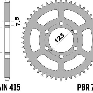 Couronne PBR acier standard – 415