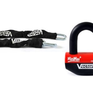 Kit antivol VECTOR Bloque-disque MiniMax+ Ø16mm + Chaîne Ø13mm / 1,3m