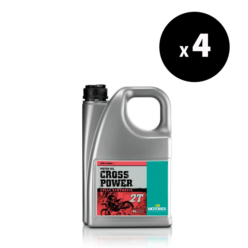 Huile moteur MOTOREX Cross Power 2T – 4L (x4)