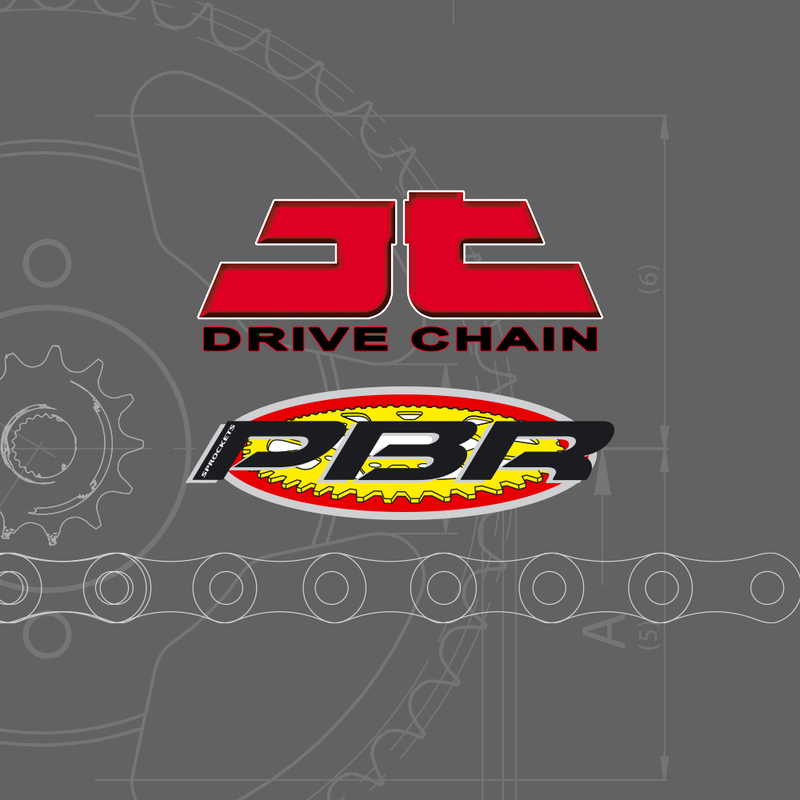 Kit chaîne JT/PBR 525Z3 16/43 super renforcé – couronne ultra-light hard anodized