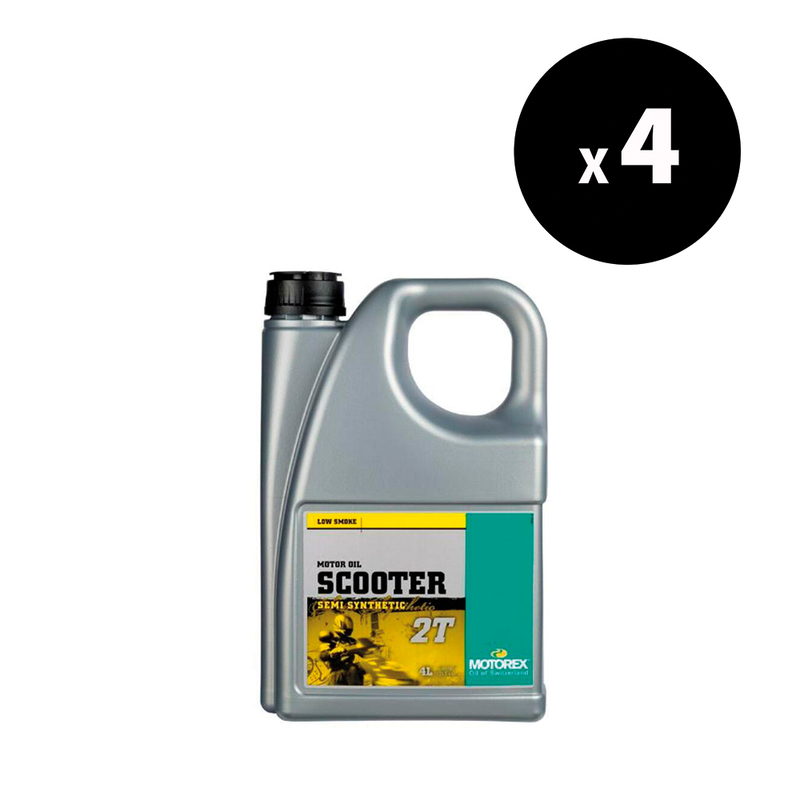 Huile moteur MOTOREX Scooter 2T – 4L (x4)