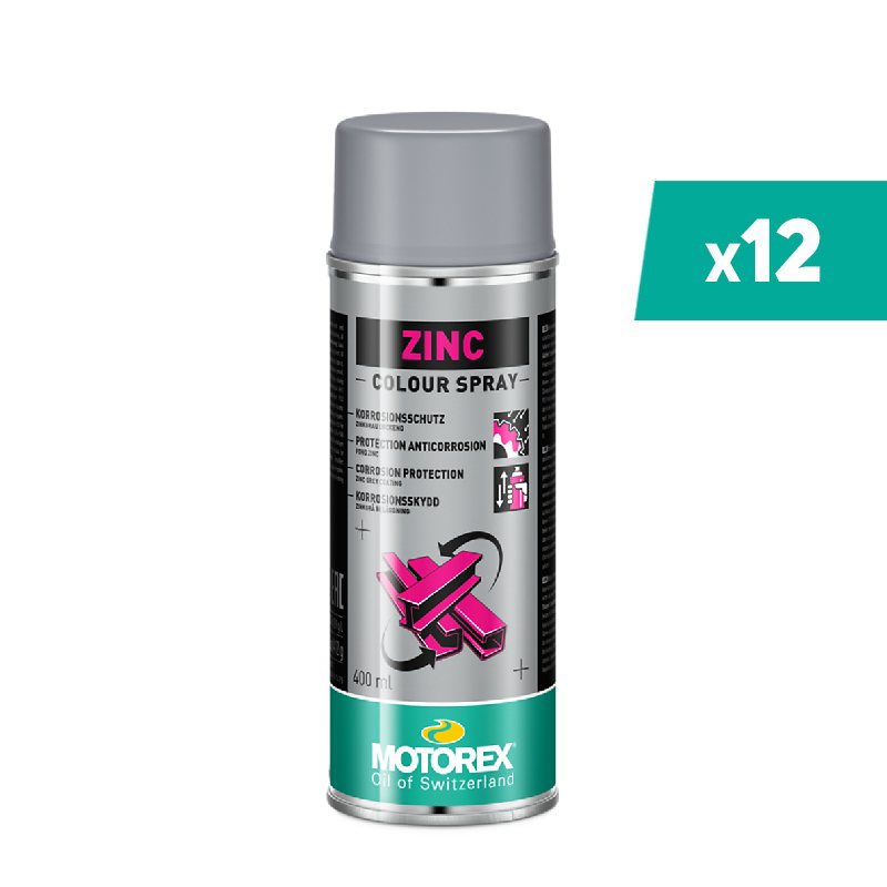 Vernis zinc MOTOREX Colour Spray Zinc – 400ml (x12)