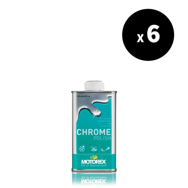 Nettoyant polish MOTOREX Chrome Polish – 200ml (x6)