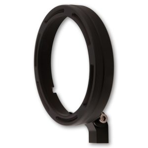 Bague de support de phare HIGHSIDER pro Frame-R1 – 7 pouces – CNC – fixation inférieure – noir