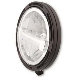 Feu avant LED HIGHSIDER pro Frame-R1 Type 4 – 7 pouces – fixation inférieure – noir