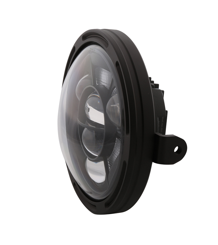 Feu avant LED HIGHSIDER pro Frame-R1 Type 11 – 7 pouces – fixation latérale – noir