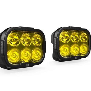 Kit d&rsquo;éclairage universel DL6 lentille jaune avec câblage Premium