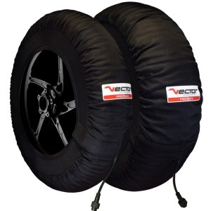 Couvertures Chauffantes + adaptateur France/Suisse VECTOR Pro-Track programmables jusqu’à 99 ºC – 120/200-17 – SBK – MOTO2