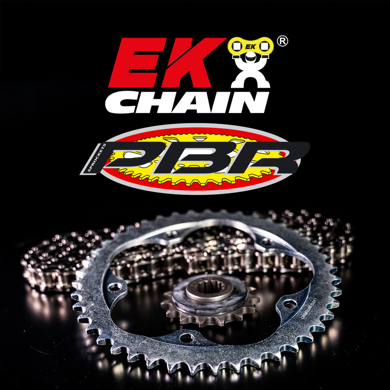 Kit chaîne EK/PBR 530 ZVX3 – 15/43-114 – Couronne acier standard