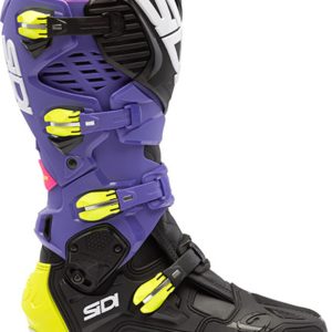 Bottes SIDI Crossfire 3 SRS – violet/noir/jaune fluo