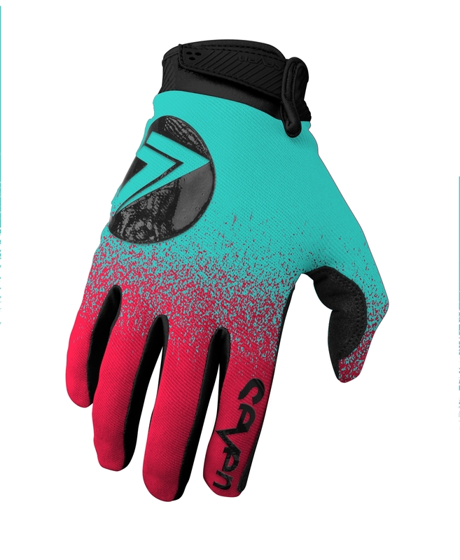 Gants SEVEN Annex 7 DOT – rouge fluo/bleu
