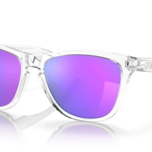Lunettes de soleil OAKLEY Frogskins – verres Prizm Violet, monture Polished Clear