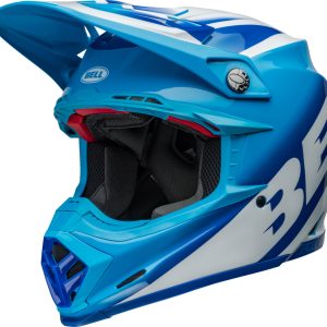 Casque BELL Moto-9S Flex – Rail Gloss Blue/White