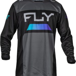Maillot FLY RACING Kinetic Reload – anthracite/noir/Blue Iridium