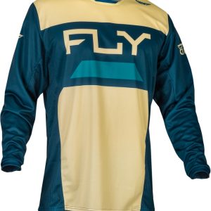 Maillot FLY RACING Kinetic Reload – Ivory/Navy/Cobalt