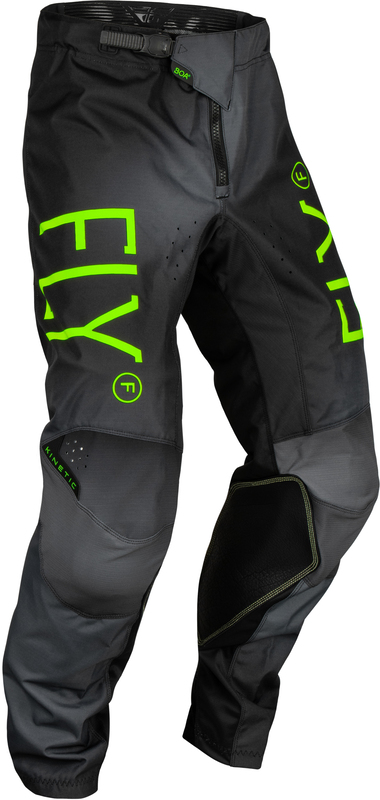 Pantalon enfant FLY RACING Kinetic Prodigy – anthracite/ vert fluo/True Blue