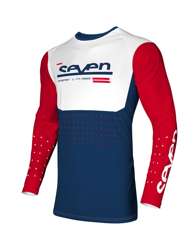 Maillot SEVEN Vox Aperture – rouge/Navy