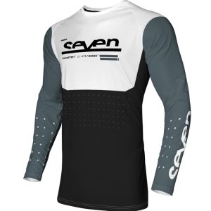 Maillot SEVEN Vox Aperture junior – Lead/noir
