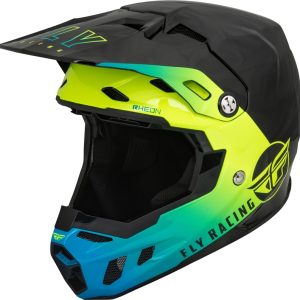 Casque FLY RACING Formula CC Centrum – noir/bleu/jaune fluo