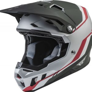 Casque FLY RACING Formula CC Driver Silver/Rouge/Blanc XS