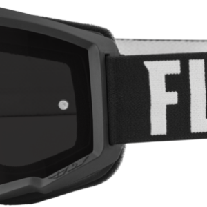 Masque FLY RACING Focus Sand blanc/noir – écran fumé
