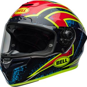 Casque BELL Race Star DLX Flex – Xenon Gloss Blue/Retina