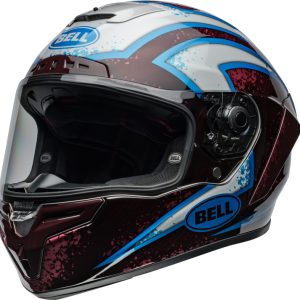 Casque BELL Race Star DLX Flex – Xenon Gloss Red/Silver