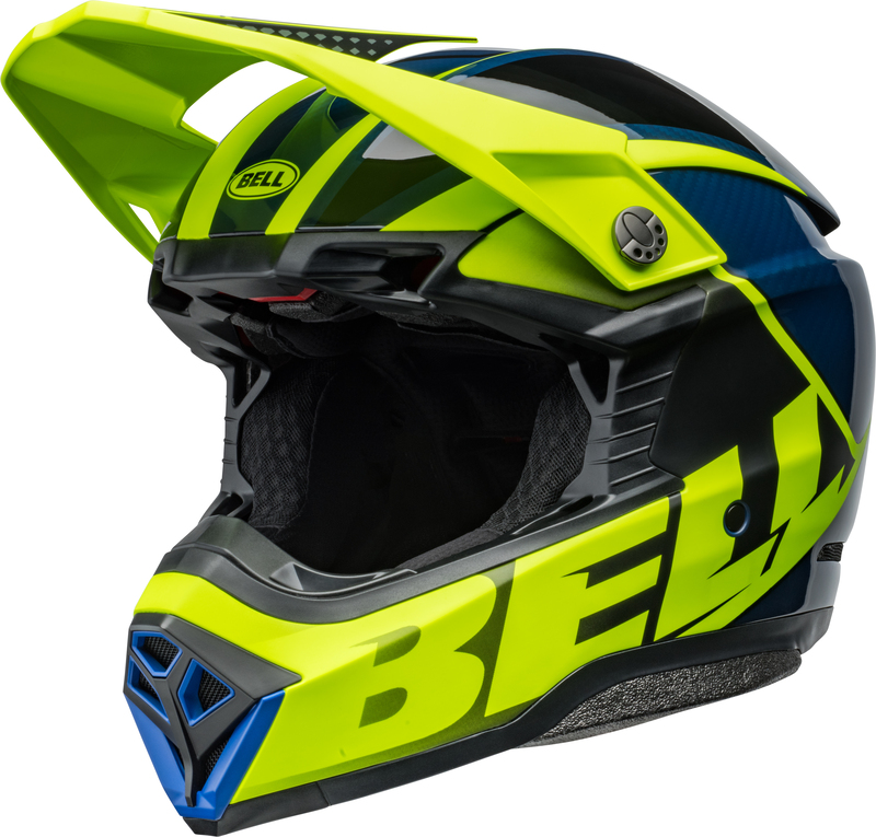 Casque BELL Moto-10 Spherical – Sliced Matte/Gloss Retina/Blue