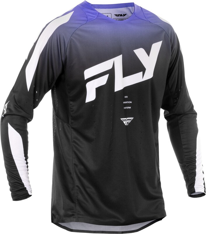 Maillot FLY RACING Evolution DST – noir/blanc/violet