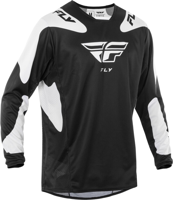 Maillot FLY RACING Kinetic SYM – noir/blanc