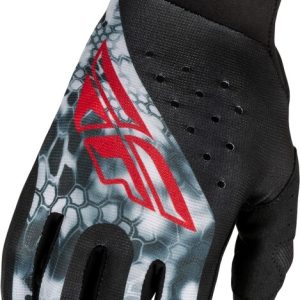 Gants FLY RACING Pro Lite Kryptek – noir/rouge/gris
