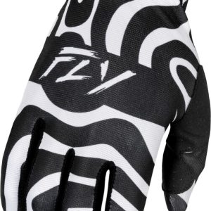 Gants FLY RACING Lite L.E. Abyss – blanc/noir