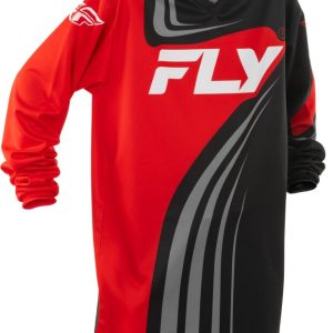 Maillot enfant FLY RACING F-16 – noir/rouge/blanc