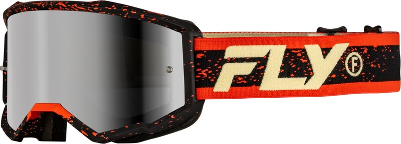 Masque FLY RACING Zone noir/rouge – écran argent fumé
