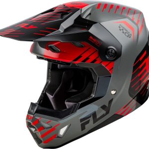Casque FLY RACING Formula CP Slice – gris/rouge/noir