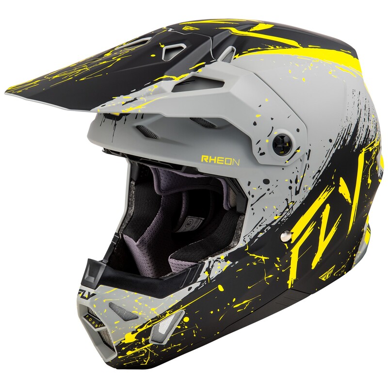 Casque FLY RACING Formula CP Manic – gris mat/noir/jaune