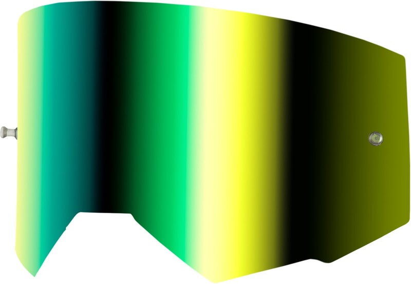 Écran FLY RACING avec fixation pour tear-off – écran iridescent fumé