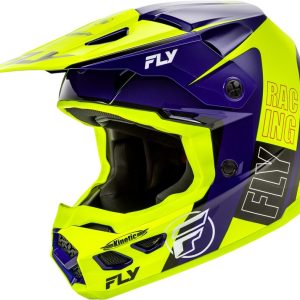 Casque FLY RACING Kinetic Rally – Hi-Vis/bleu/noir