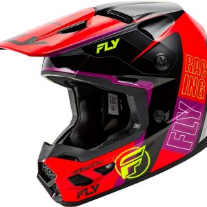 Casque FLY RACING Kinetic Rally – rouge/noir/blanc