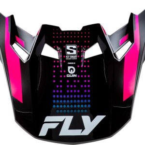 Visière FLY RACING Formula S Carbon Protocol – noir carbone/bleu/rose