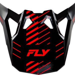 Visière FLY RACING Formula CP Slice – gris/rouge/noir