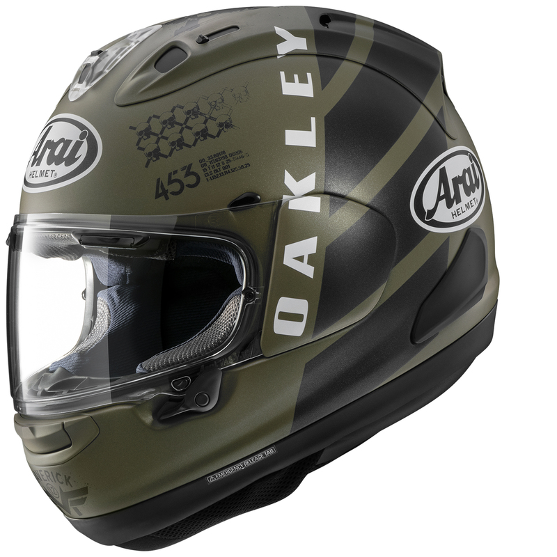 Casque ARAI RX-7V EVO Maverick Oakley – Réplica