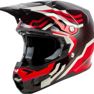 Casque FLY RACING Formula S Carbon Byte – Red Carbon/gris