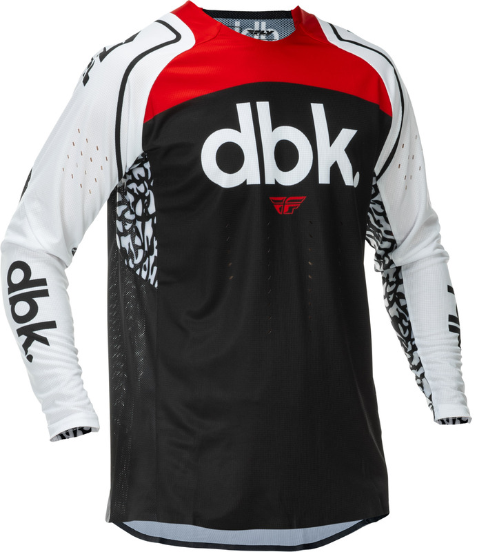 Maillot FLY RACING Evolution DST DBK Special Edition – noir/blanc/rouge