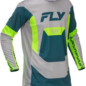Maillot FLY RACING Lite – gris/Lime/Teal