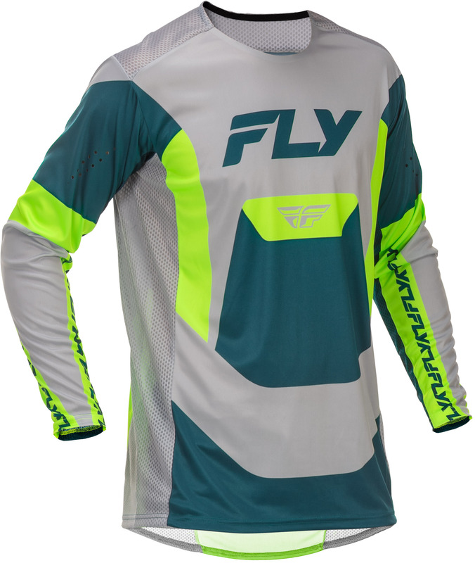 Maillot FLY RACING Lite – gris/Lime/Teal