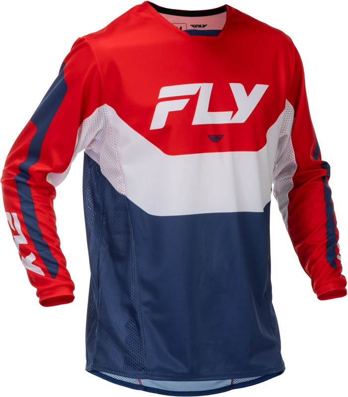 Maillot FLY RACING Kinetic – rouge/blanc/bleu