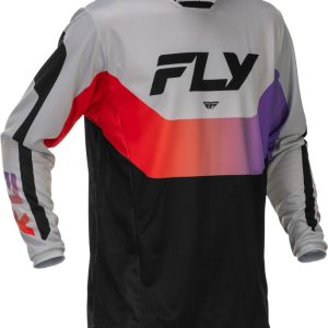 Maillot FLY RACING Kinetic – gris/rouge/violet/noir