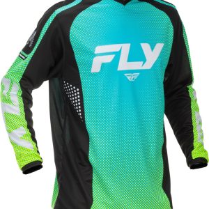 Maillot FLY RACING F-16 – Aqua/noir/blanc