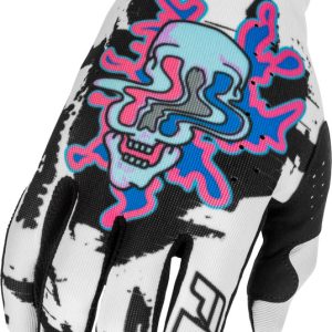 Gants FLY RACING Lite Warp Special Edition – blanc/bleu/rose